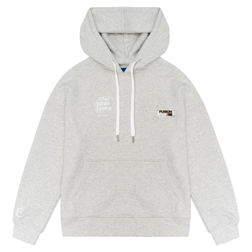 Hoodie The White Space | Grey