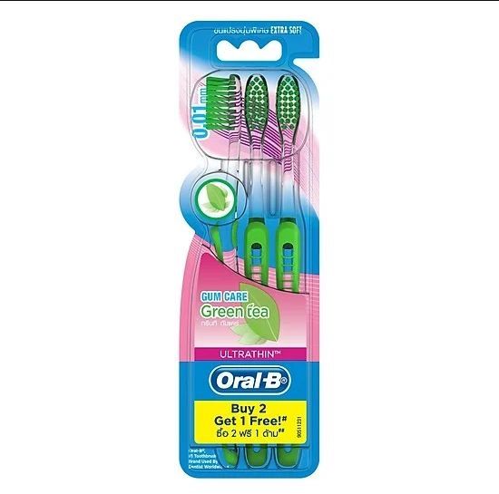 Oral-b 녹차 칫솔3개입