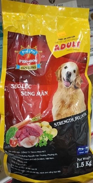 HẠT PRO DOG ADULT 1.5KG