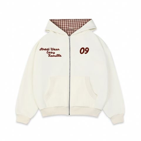  SWE X2 REVERSIBLE ZIP HOODIE - RED 