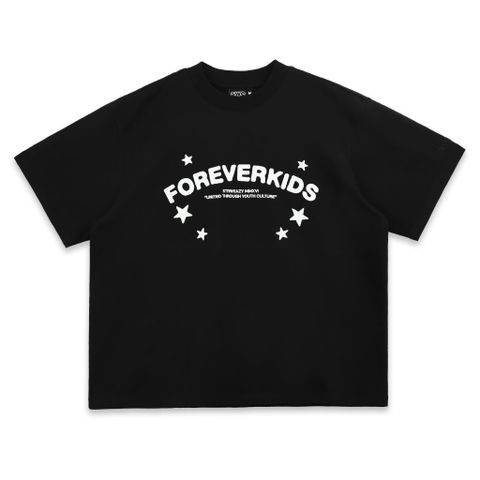  SWE 4EVERKID BOXY TEE - BLACK 