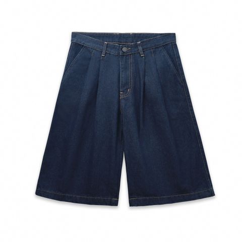  AIRY DENIM SHORTS - DARK BLUE 
