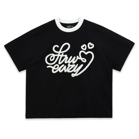  SWE LOOP BOXY TEE - BLACK 