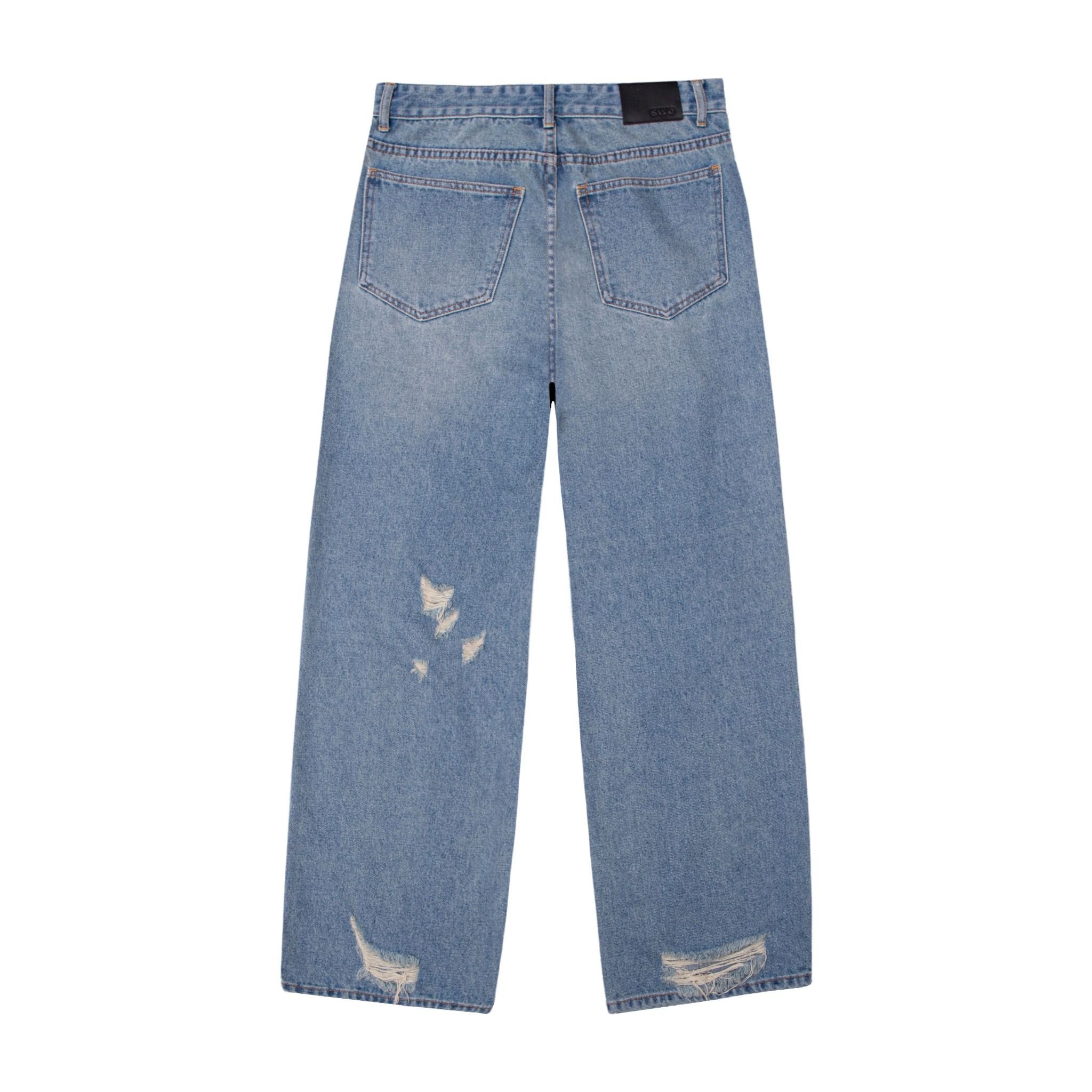  SWE DESTROYED JEANS - BLUE 