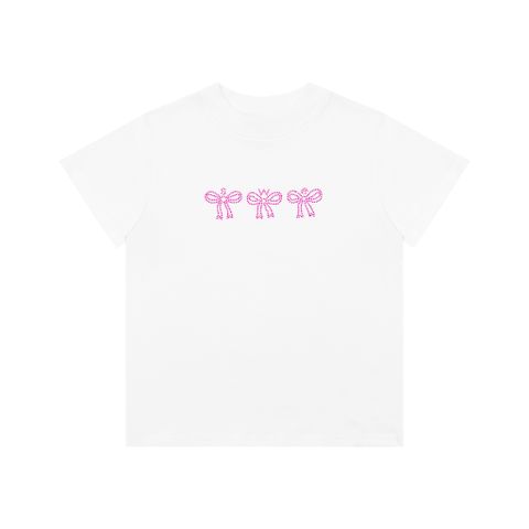  SWE CRYSTAL BABY TEE - WHITE 