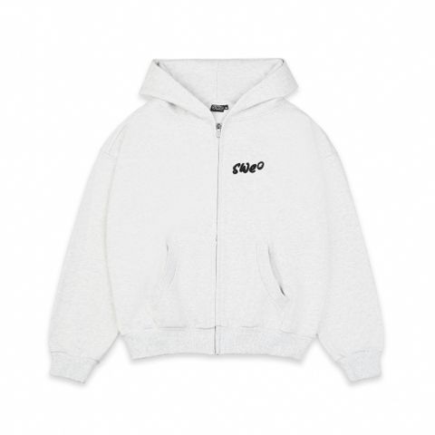  SWE SIGNATURE ZIP HOODIE - GRAY 