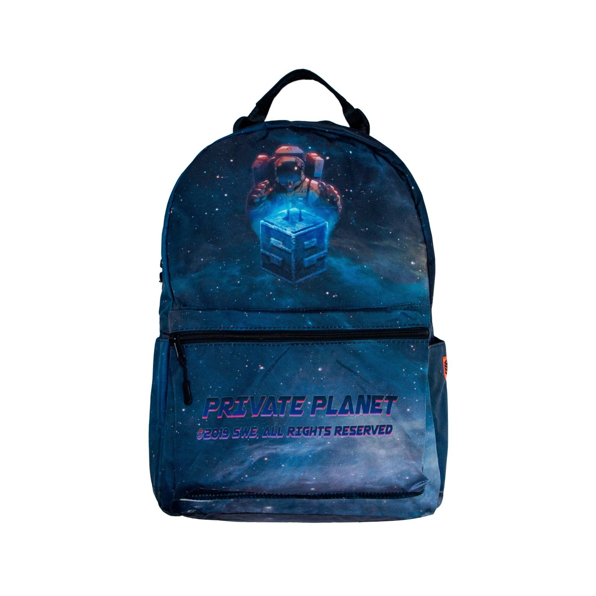 Blue top planet backpack