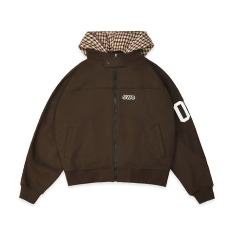  SWE HOODSTACK ZIP JACKET - BROWN 