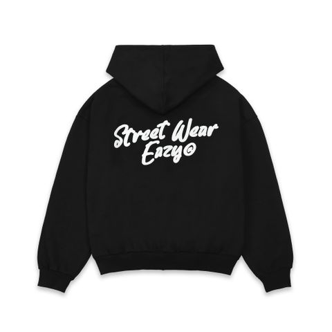  SWE SIGNATURE ZIP HOODIE - BLACK 