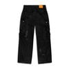  SWE RIPPED CARGO JEANS - BLACK 