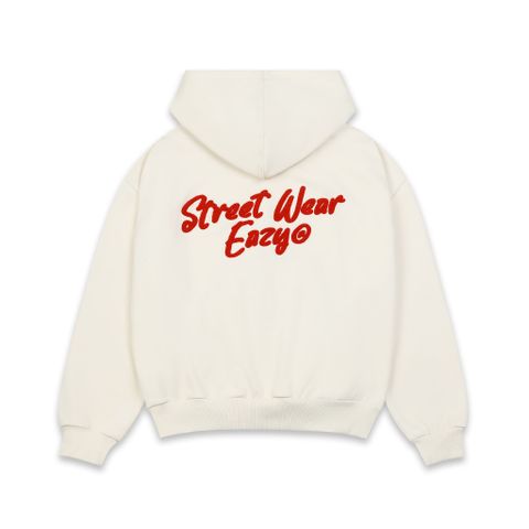  SWE SIGNATURE ZIP HOODIE - CREAM 