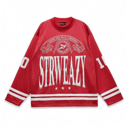  CREW LS JERSEY - RED 