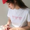  SWE CRYSTAL BABY TEE - WHITE 