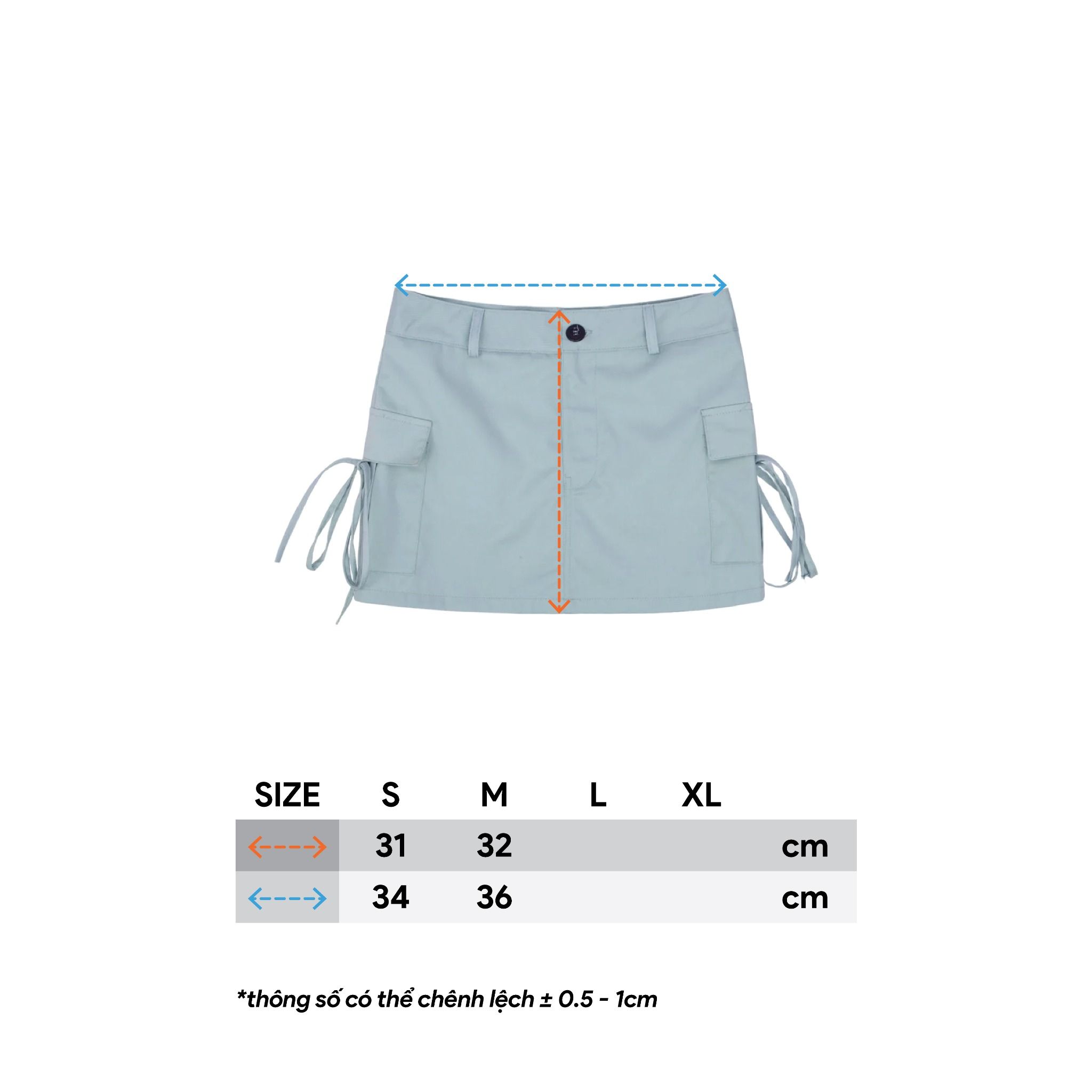  SWE CARGO MINI SKIRT - MINT 
