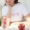  SWE CRYSTAL BABY TEE - WHITE 