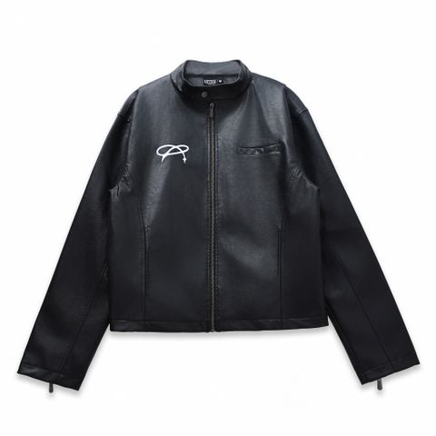  SWE INFINITY LEATHER JACKET - BLACK 