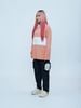  SWE BLOCK L/S POLO - PINK/WHITE 