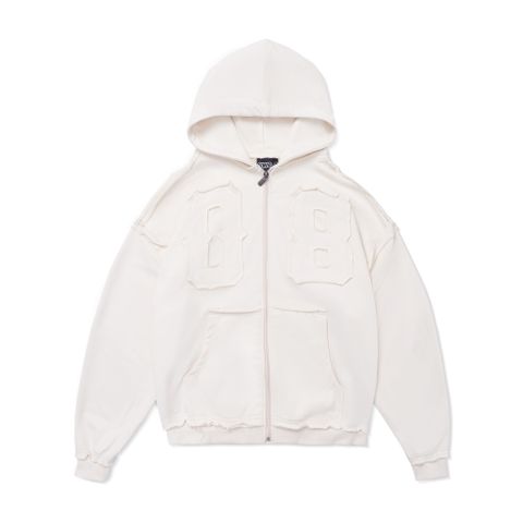  SWE EIGHT ZIP HOODIE - CREAM 