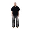  SWE RED BUTTON SHIRT - BLACK 