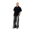  SWE RED BUTTON SHIRT - BLACK 