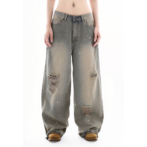 SWE DUNE DESTROYED JEANS - BLUE 