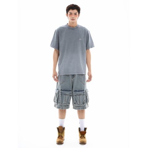  BADGE TEE - GRAPHITE 