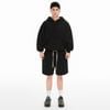  SWE STUDDED ZIP HOODIE - BLACK 