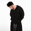  SWE STUDDED ZIP HOODIE - BLACK 