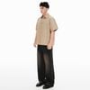  SWE PIN BUTTON SHIRT - BEIGE 