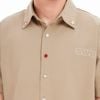  SWE PIN BUTTON SHIRT - BEIGE 