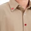  SWE PIN BUTTON SHIRT - BEIGE 