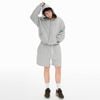  SWE STUDDED ZIP HOODIE - GRAY 