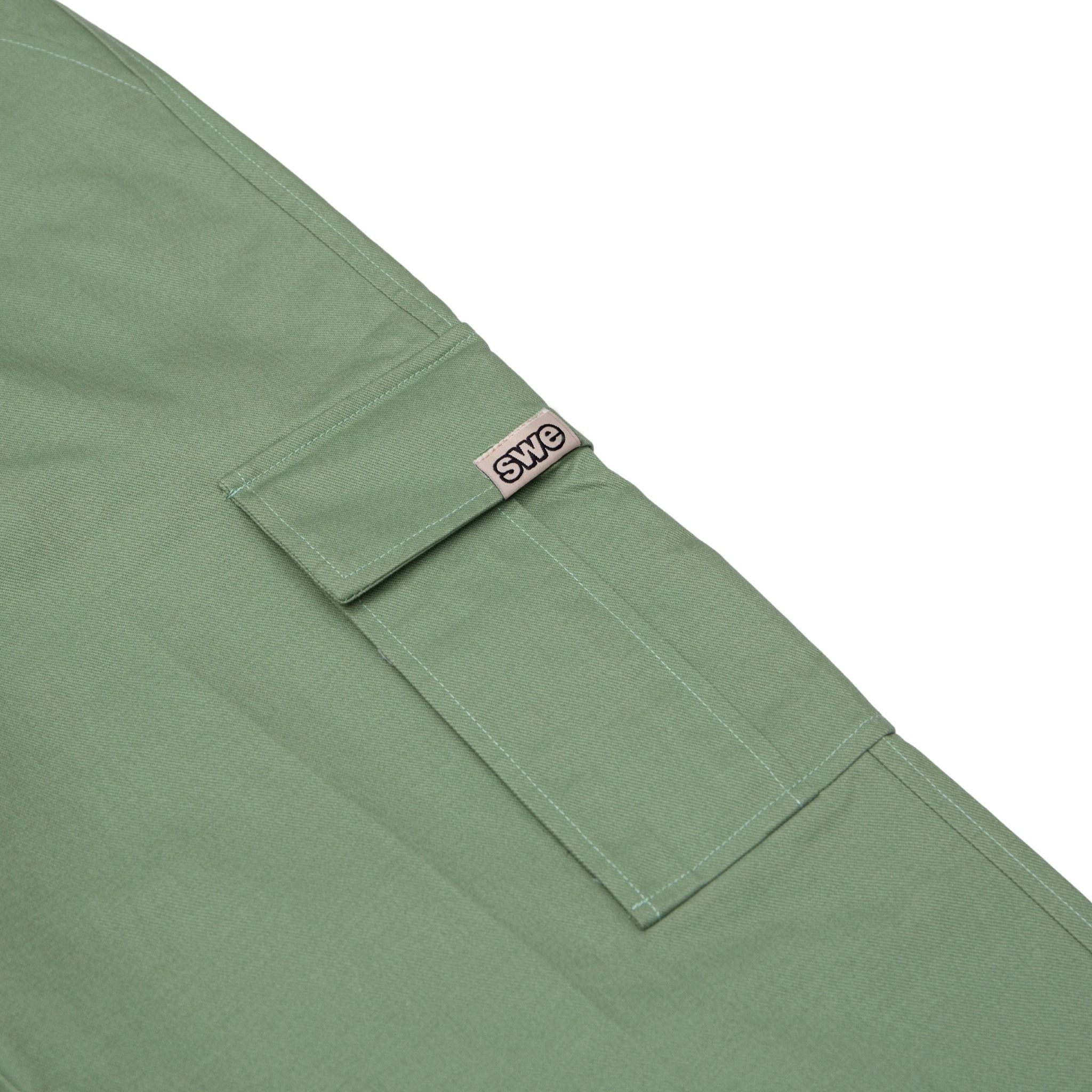 BASIC CARGO PANTS MINT GREEN SWE (STREETWEAREAZY)