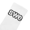  SWE STRIPED SOCKS - WHITE ( PACK 3 ) 