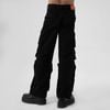  SWE BUTTON CARGO PANTS - BLACK 