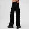  SWE BUTTON CARGO PANTS - BLACK 