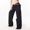  SWE BUTTON CARGO PANTS - BLACK 