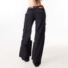  SWE BUTTON CARGO PANTS - BLACK 