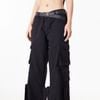  SWE BUTTON CARGO PANTS - BLACK 