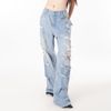  SWE DESTROYED JEANS - BLUE 