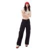  SWE RIPPED CARGO JEANS - BLACK 