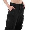  SWE RIPPED CARGO JEANS - BLACK 