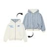  SWE X2 REVERSIBLE ZIP HOODIE - BLUE 