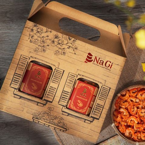  Hộp quà An 1 (Tôm khô - Củ kiệu) 