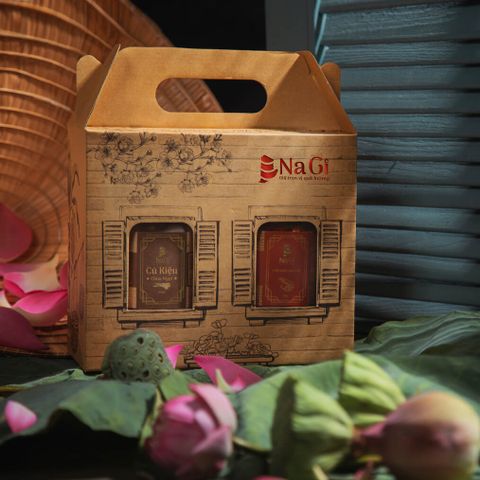  Hộp quà An 3 (Tôm khô thượng hạng - Củ kiệu) 