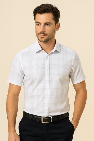 Áo sơ mi cộc tay sợi tre K45