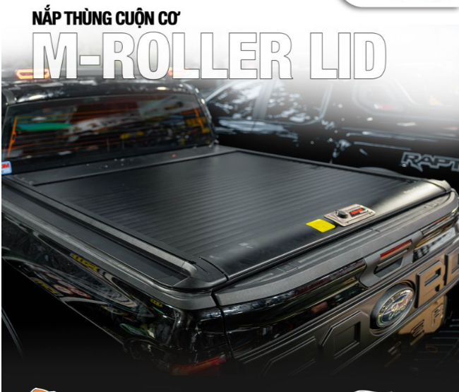 Nắp thùng cuộn cơ option 4x4 cho Ranger Stormtrak.
