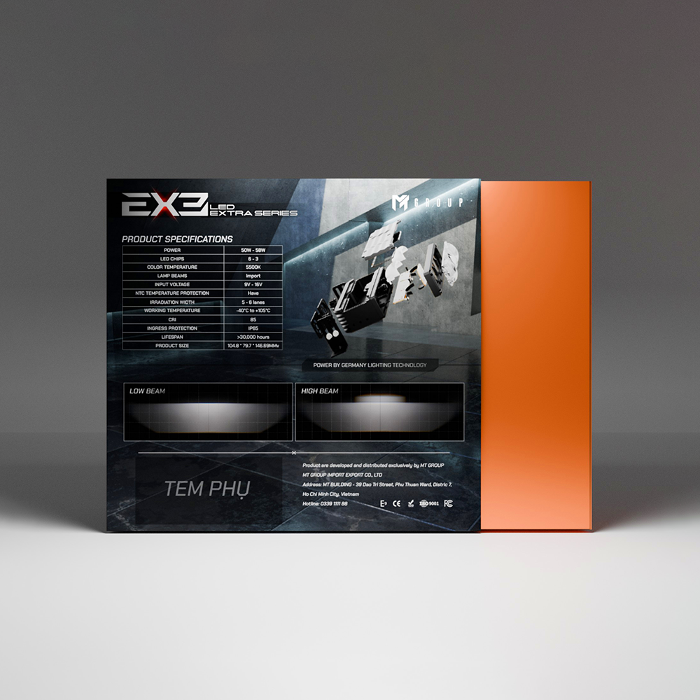 Bi pha led Aozoom EX3 LED EXTRA LIGHTS