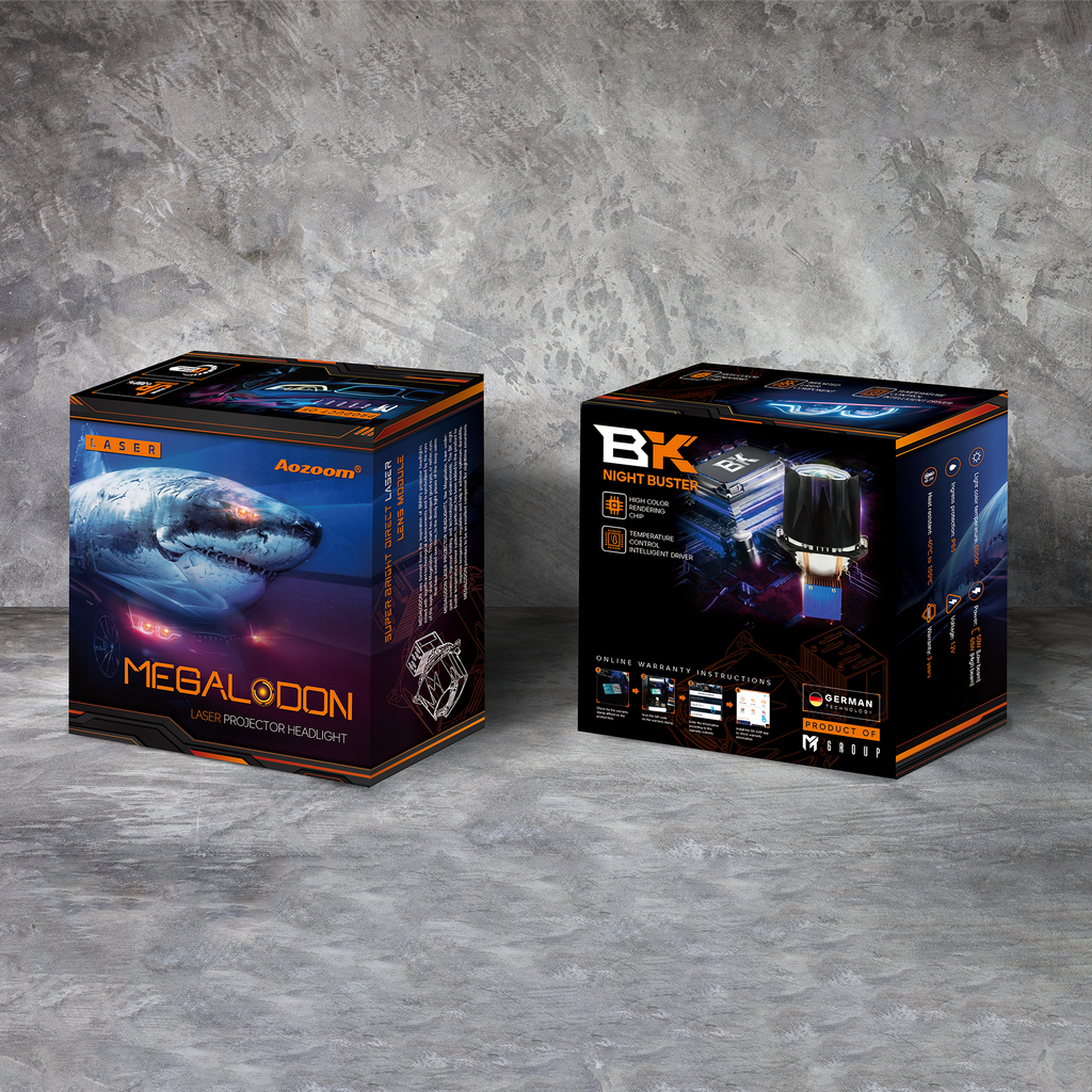 Đèn bi pha ô tô Aozoom Laser Megalodon