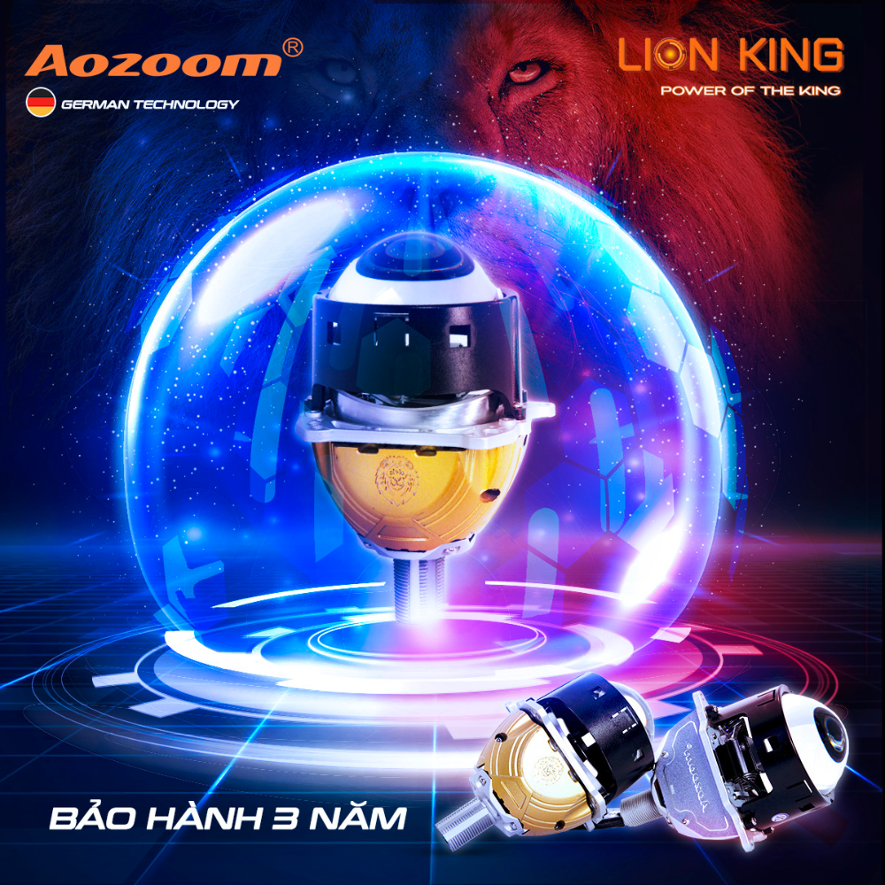 Bi LED Aozoom Lion King – Chân Xoáy